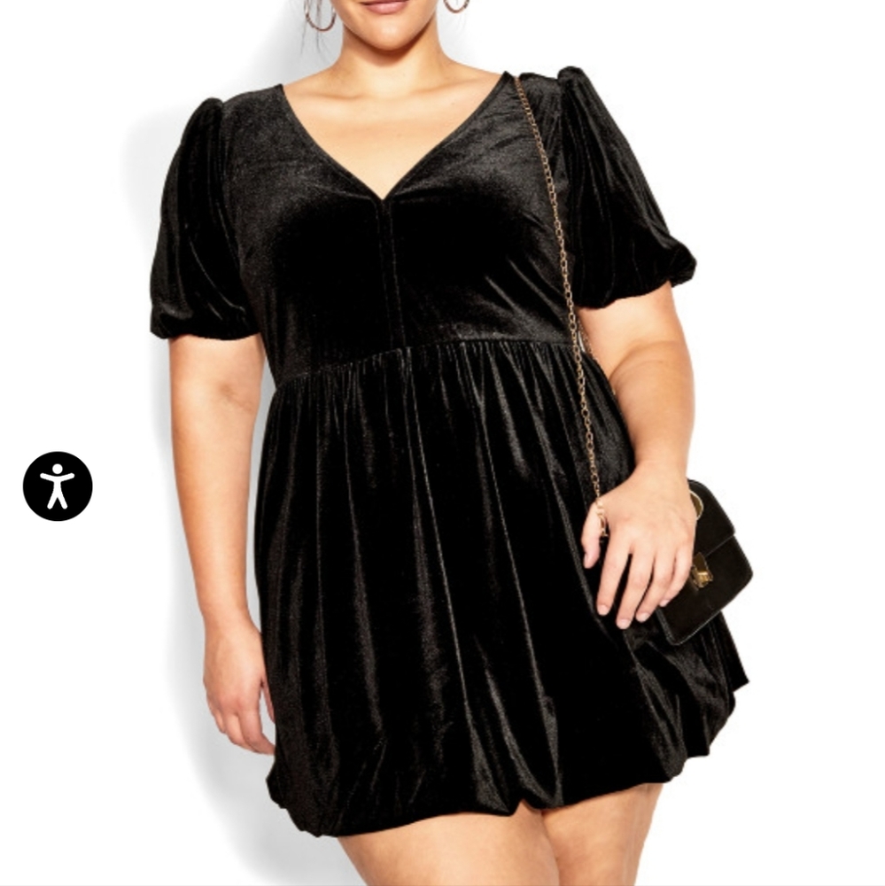 City Chic Velvet Dress